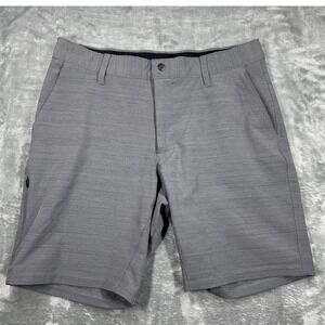 BYLT Premium Basics Kinetic Short Mens Large Grey Performance Stretch Golf 8"